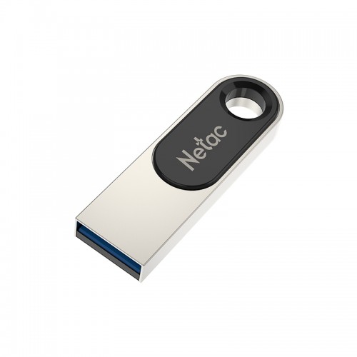 Флеш-накопитель 32Gb Netac U278, USB 3.0, металл, серебряный, чёрная вставка